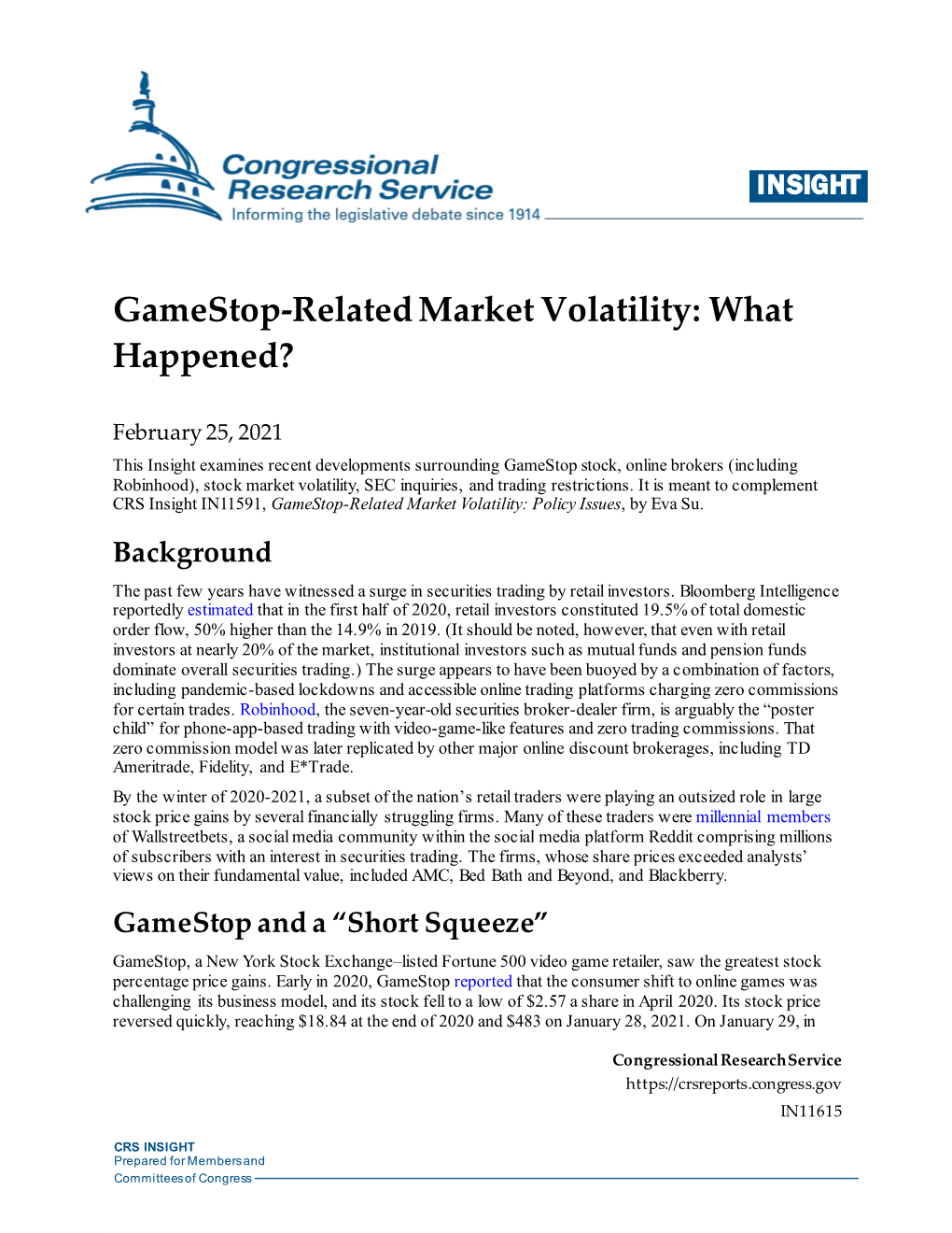 Gamestop-Related Market Volatility: What Happened?