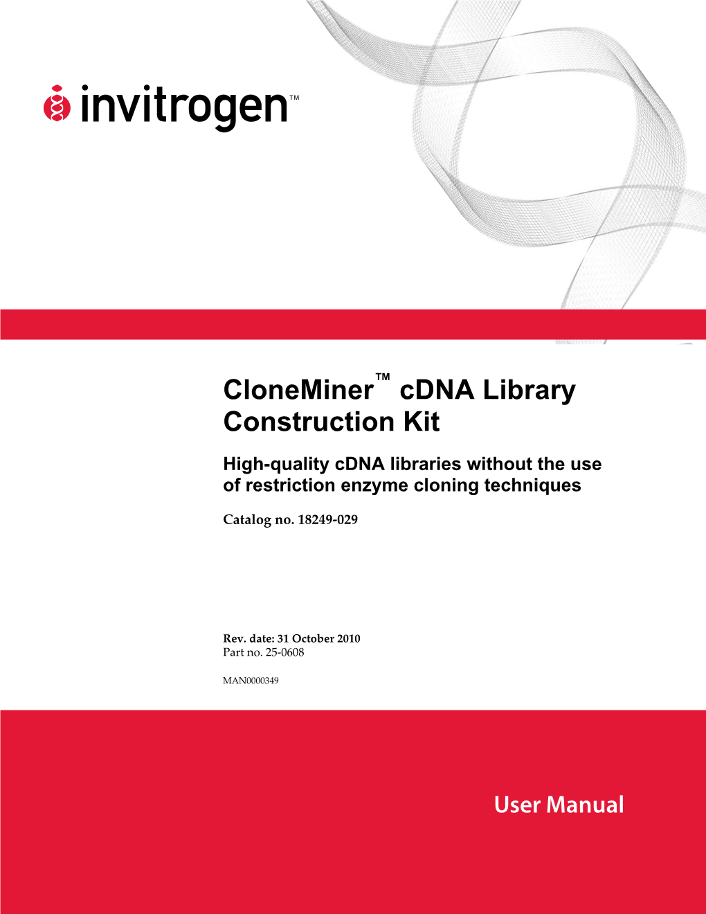 Cloneminer Cdna Library Construction