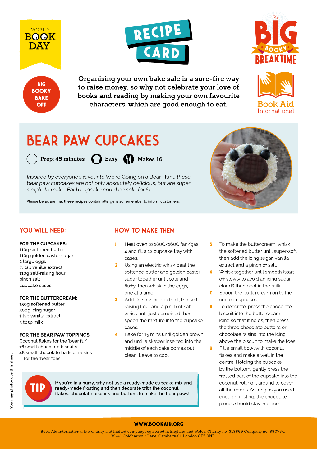 Bear Paw Cupcakes Recipe