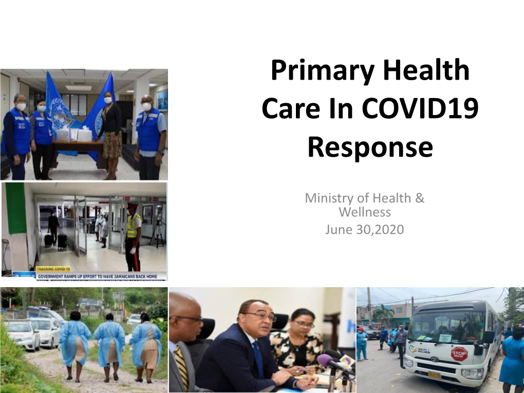 Primary Health Care in COVID19 Response