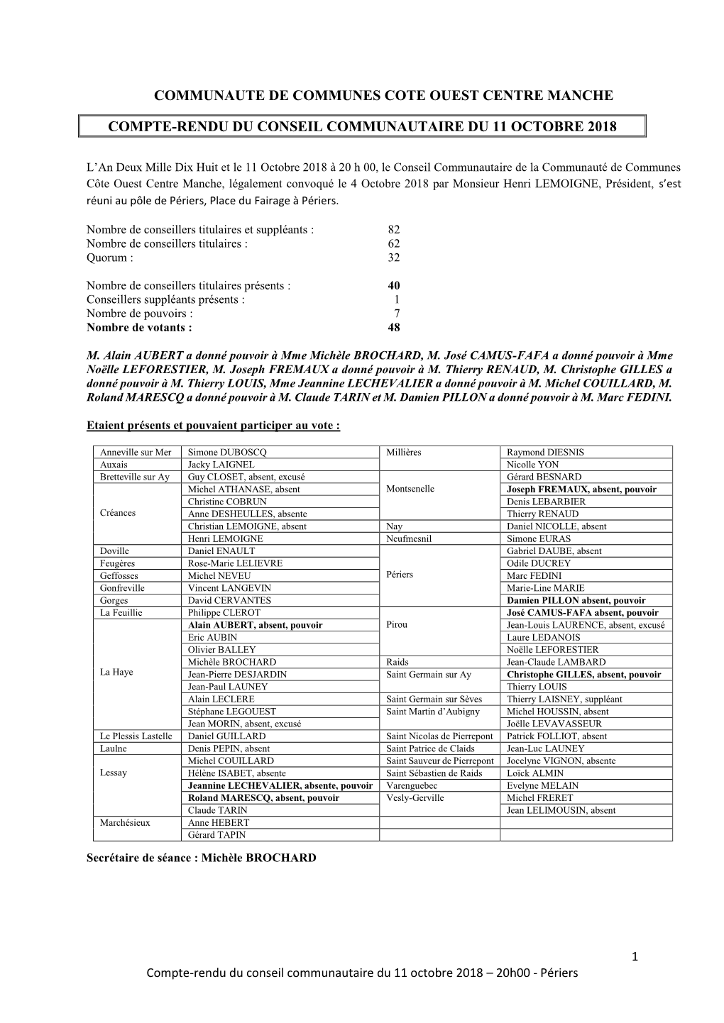 Communaute De Communes Cote Ouest Centre Manche