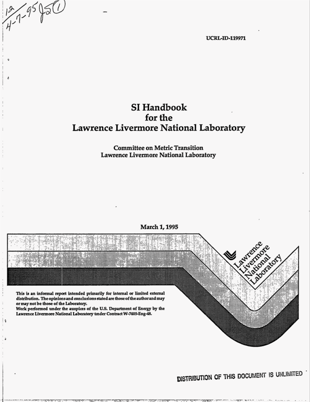 SI Handbook for the Lawrence Livermore National Laboratory