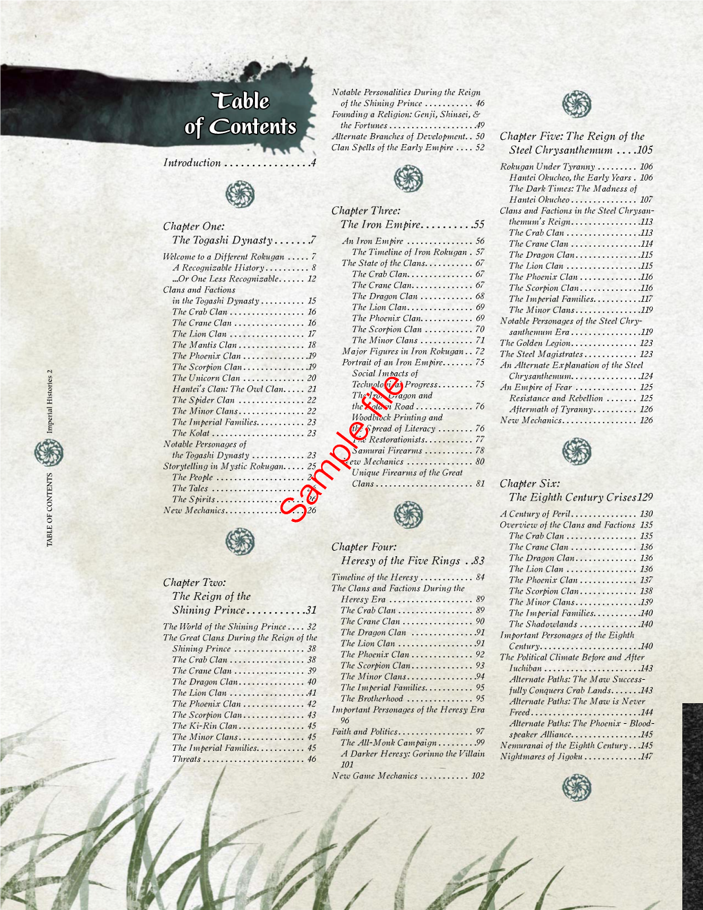 Sample File Overview of the Clans and Factions 135 the Crab Clan