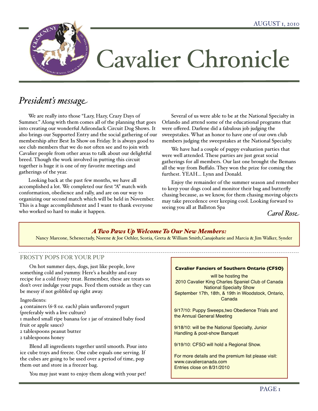 Cavalier Chronicle