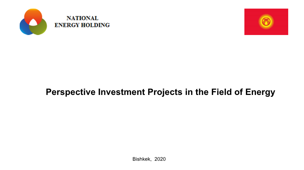 Perspective Investment Projects in the Field of Energy