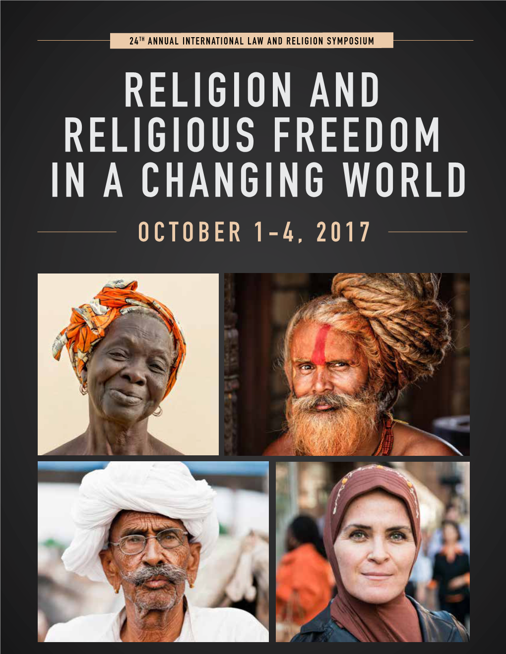 Religion and Religious Freedom in a Changing World October 1-4, 2017
