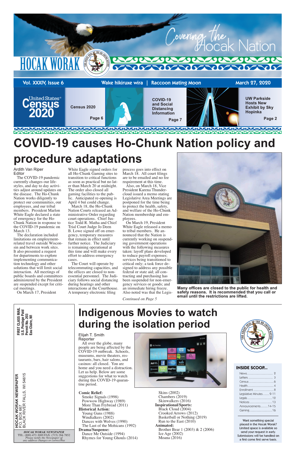 COVID-19 Causes Ho-Chunk Nation Policy and Procedure Adaptations