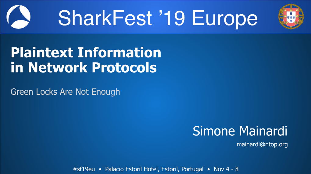 Plaintext Information in Network Protocols-2