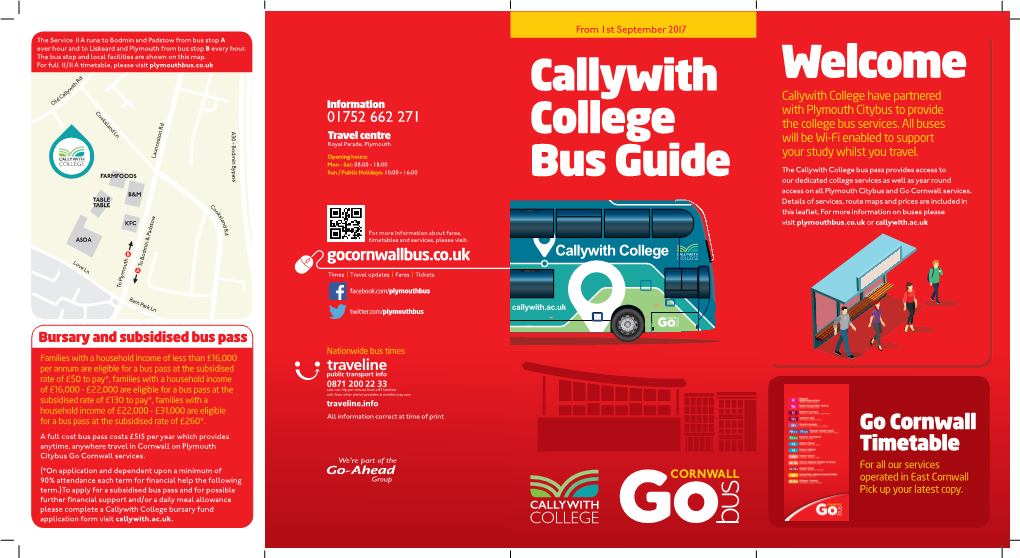 Callywith College Bus Guide