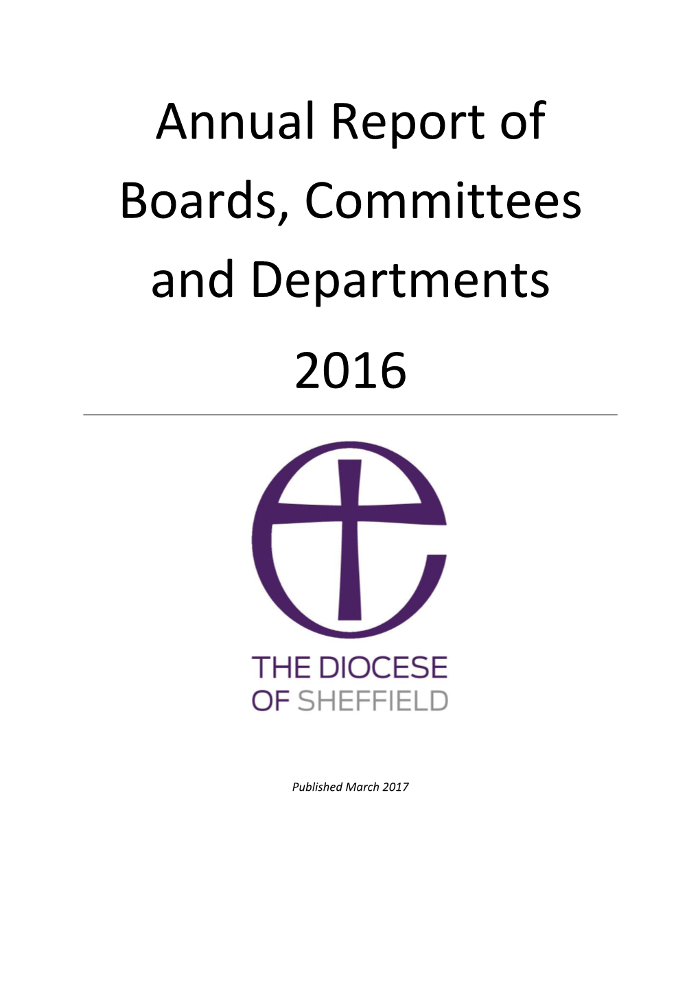 Annual Report of Boards, Committees and Departments 2016