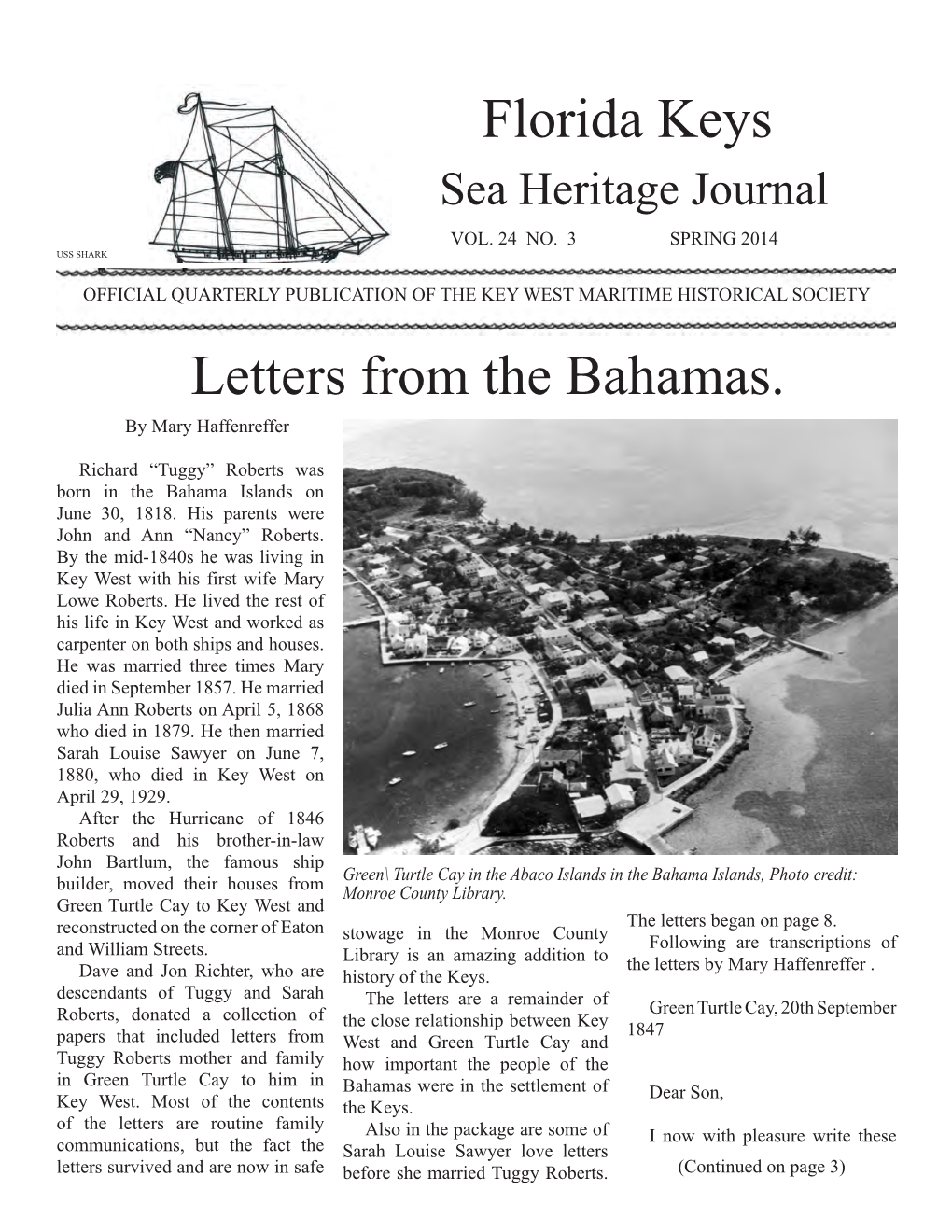 Florida Keys Letters from the Bahamas
