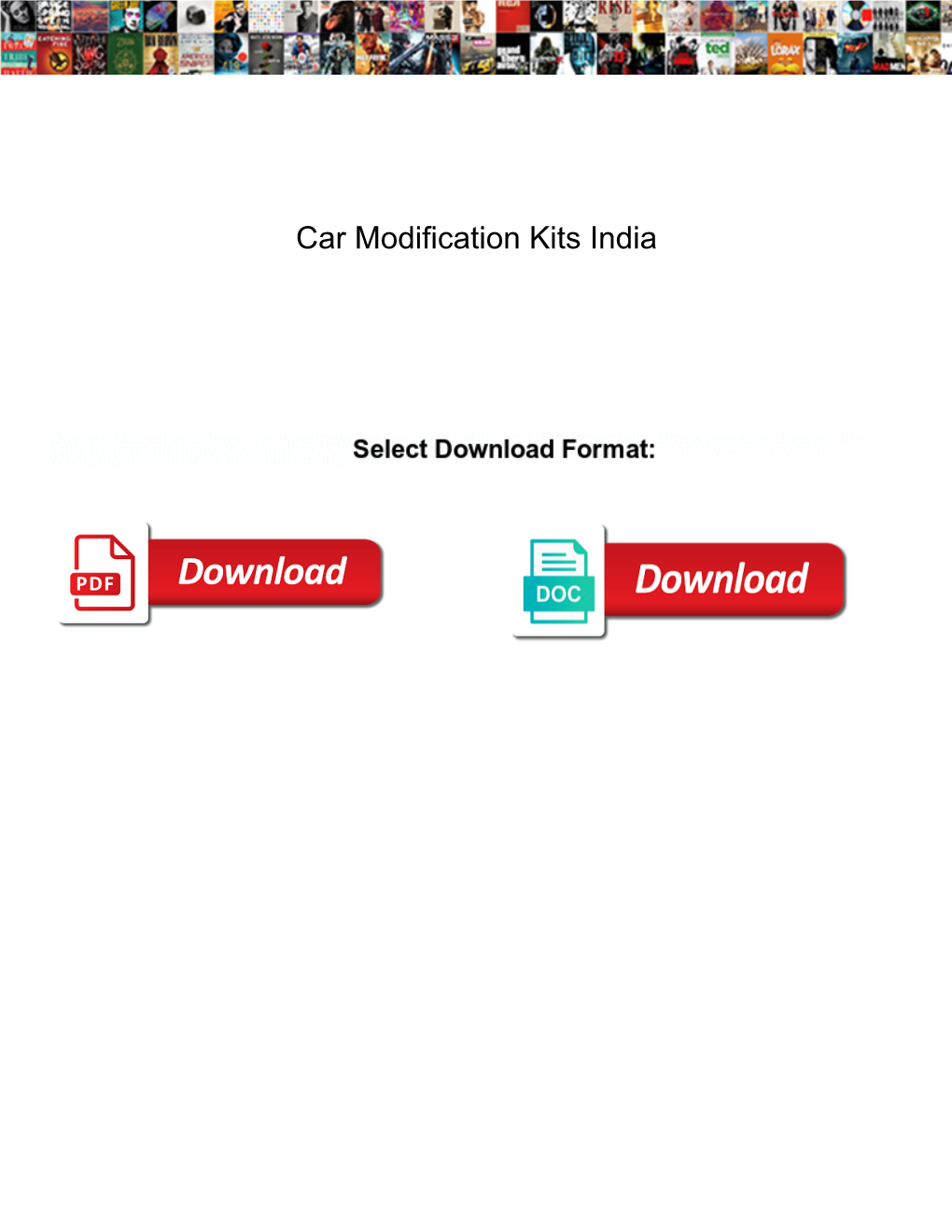 Car Modification Kits India