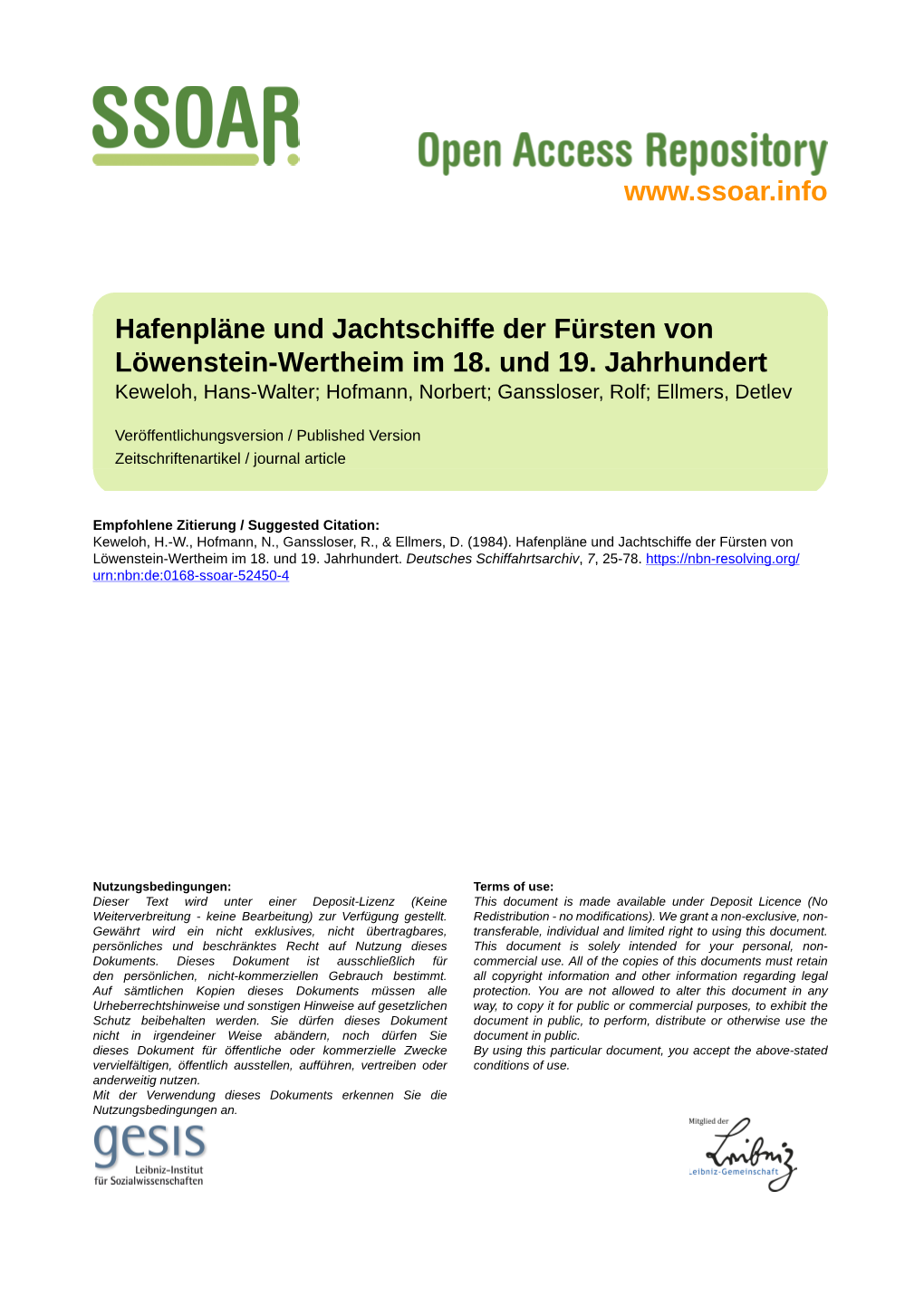 Hafenpläne Und Jachtschiffe Der Fürsten Von Löwenstein-Wertheim Im 18