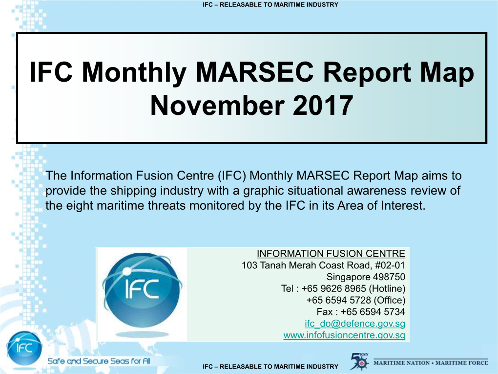 IFC Monthly MARSEC Report Map November 2017
