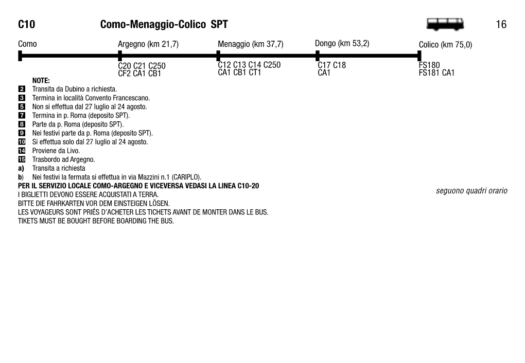 SPT 16 C10 Como-Menaggio-Colico