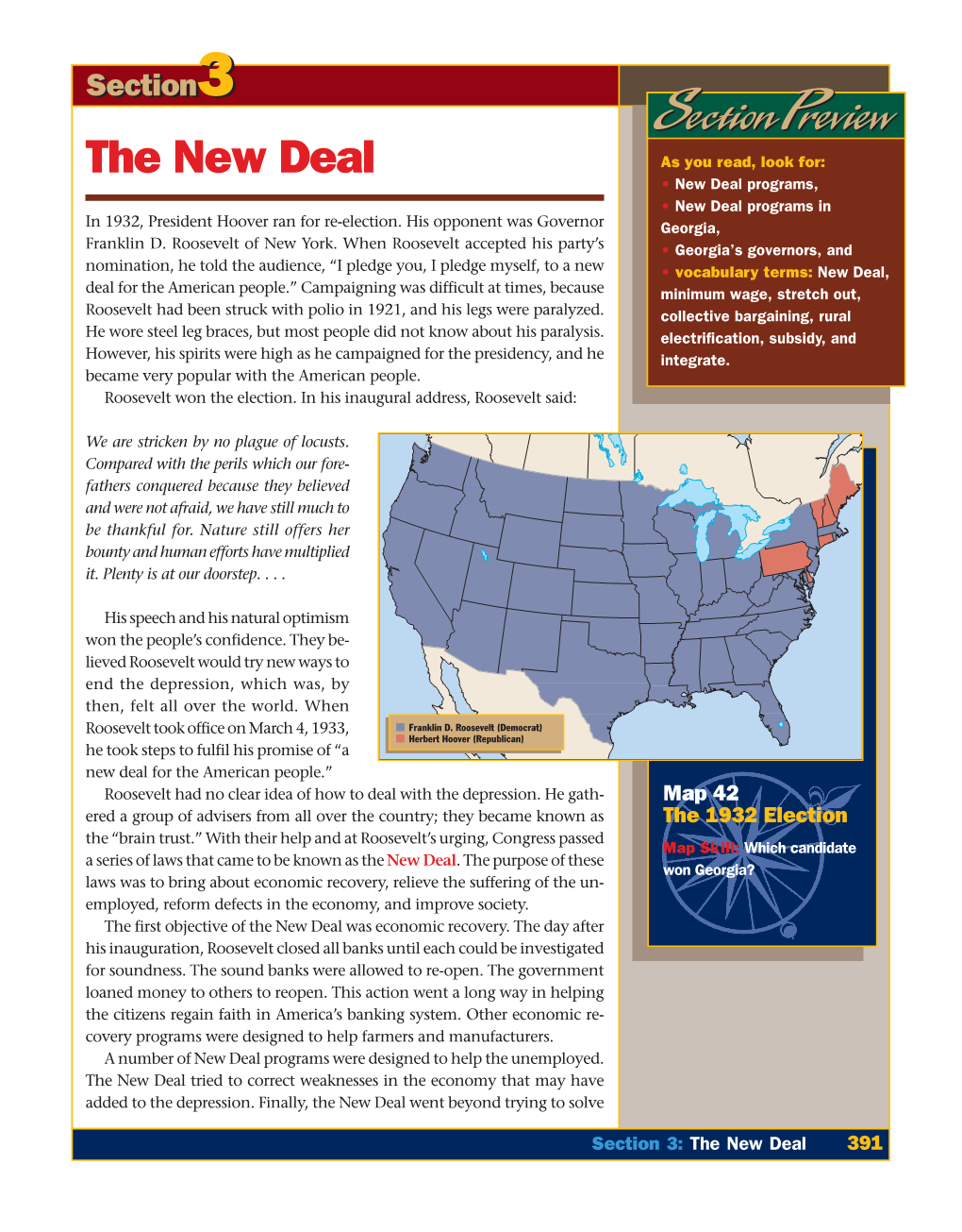 The New Deal Section Preview Section Preview