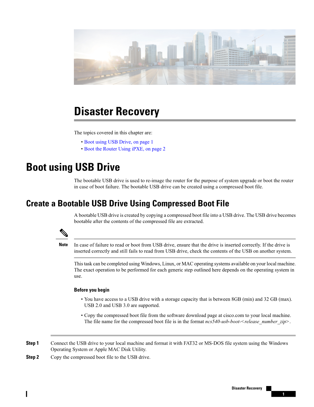 Disaster Recovery