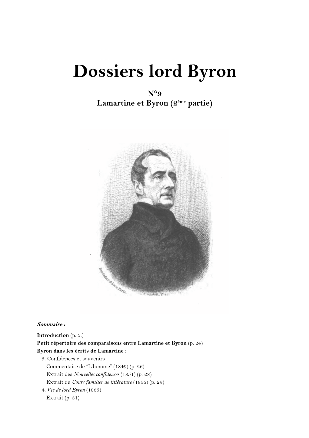 Dossiers Lord Byron