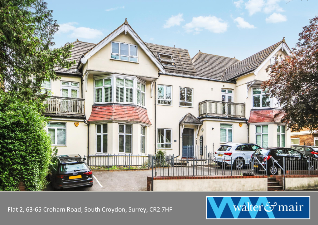 Flat 2, 63-65 Croham Road, South Croydon, Surrey, CR2 7HF