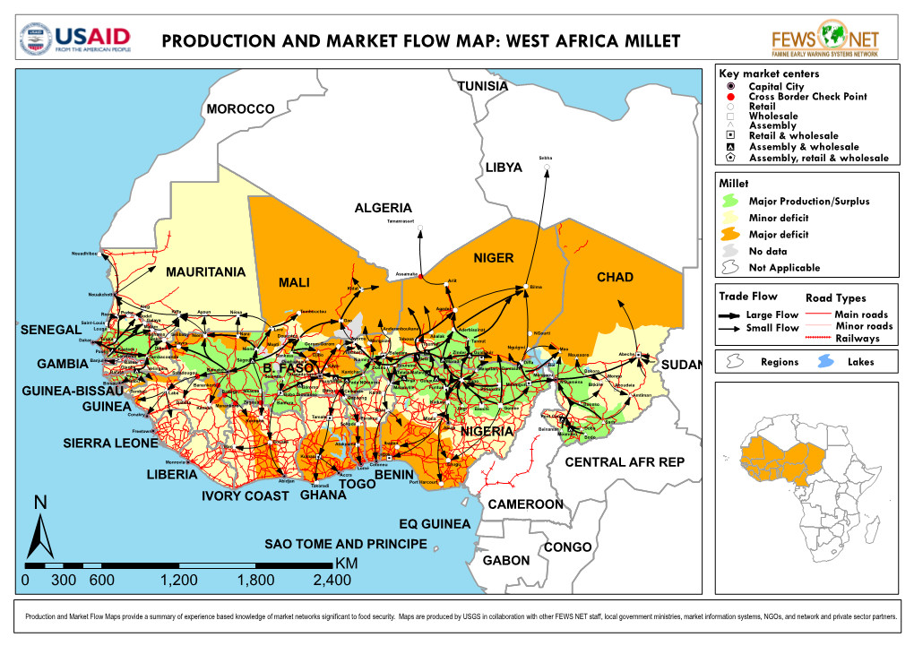 Production and Market Flow Map: West Africa Millet