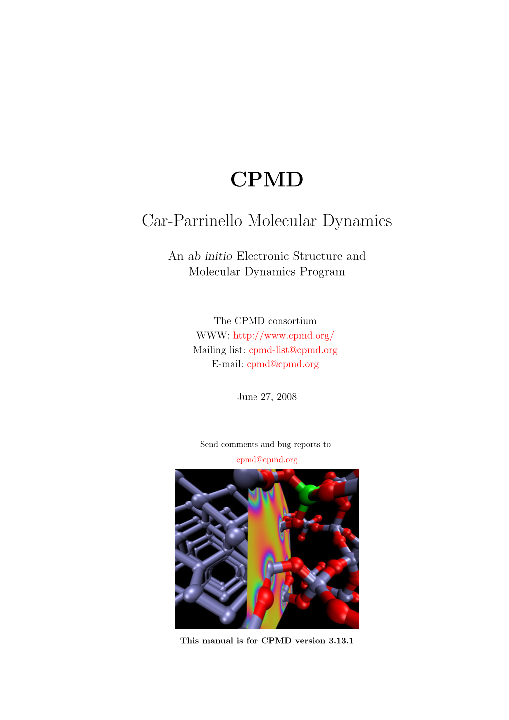 Manual of CPMD 3.13.1