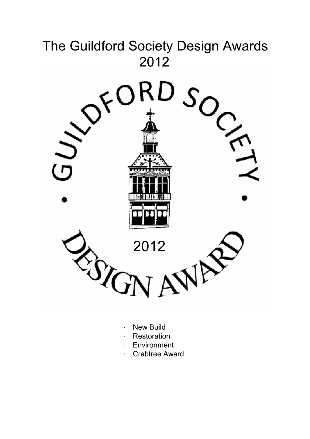 The Guildford Society Design Awards 2012