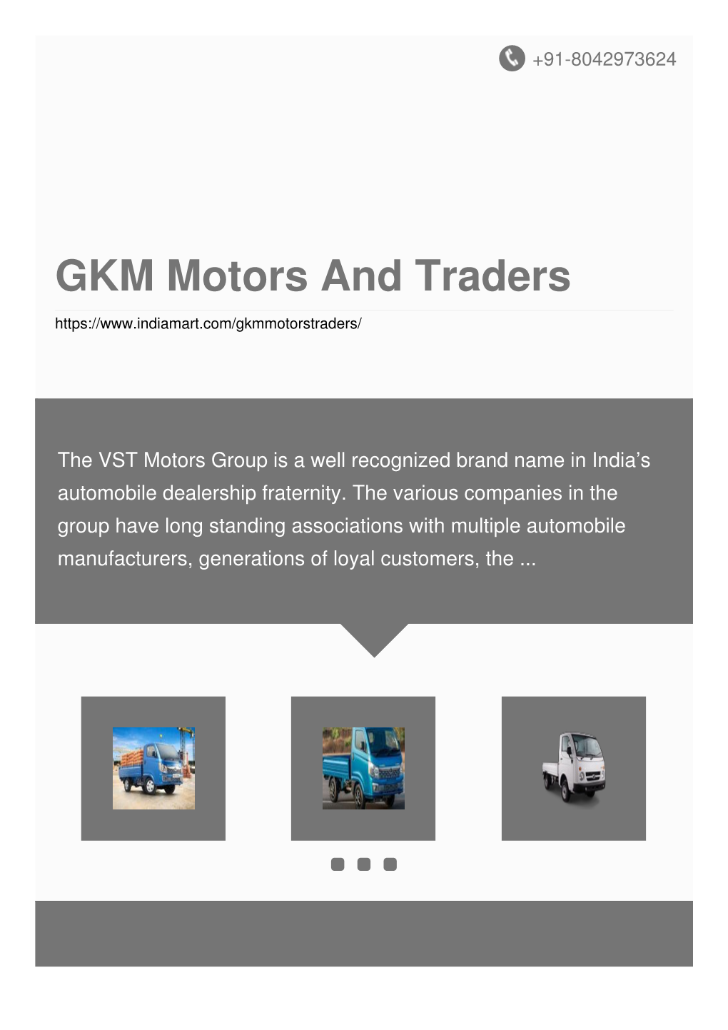 GKM Motors and Traders