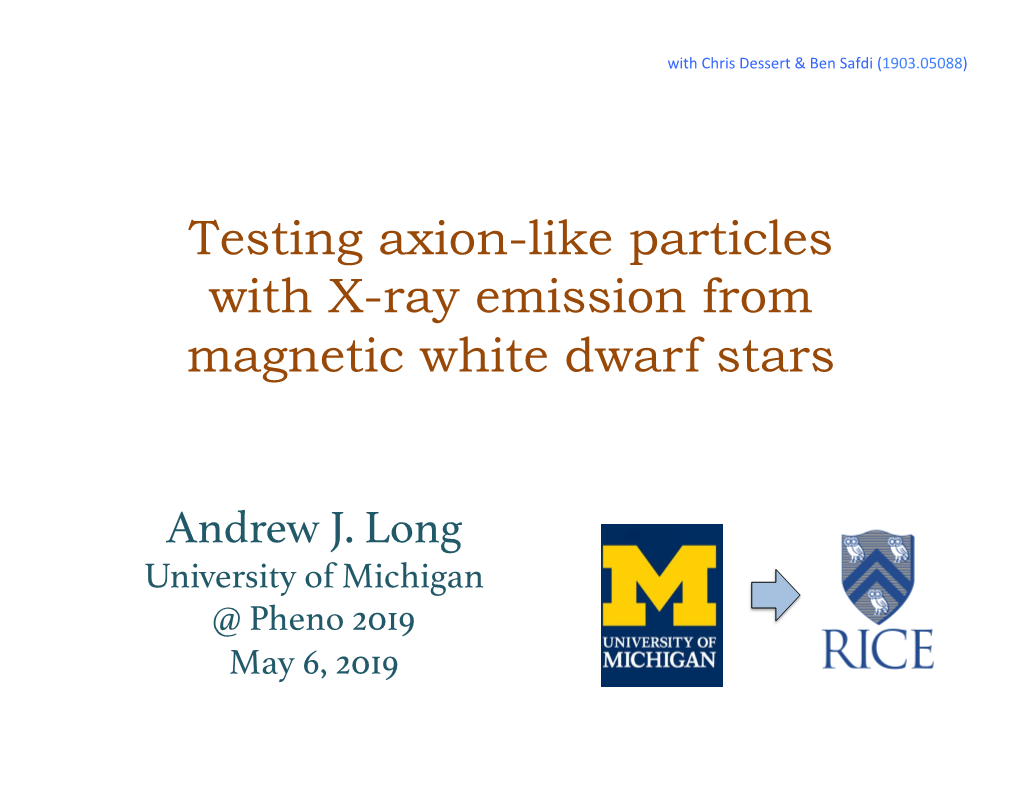 Testing Axion-Like Particles with X-Ray Emission from Magnetic White Dwarf Stars