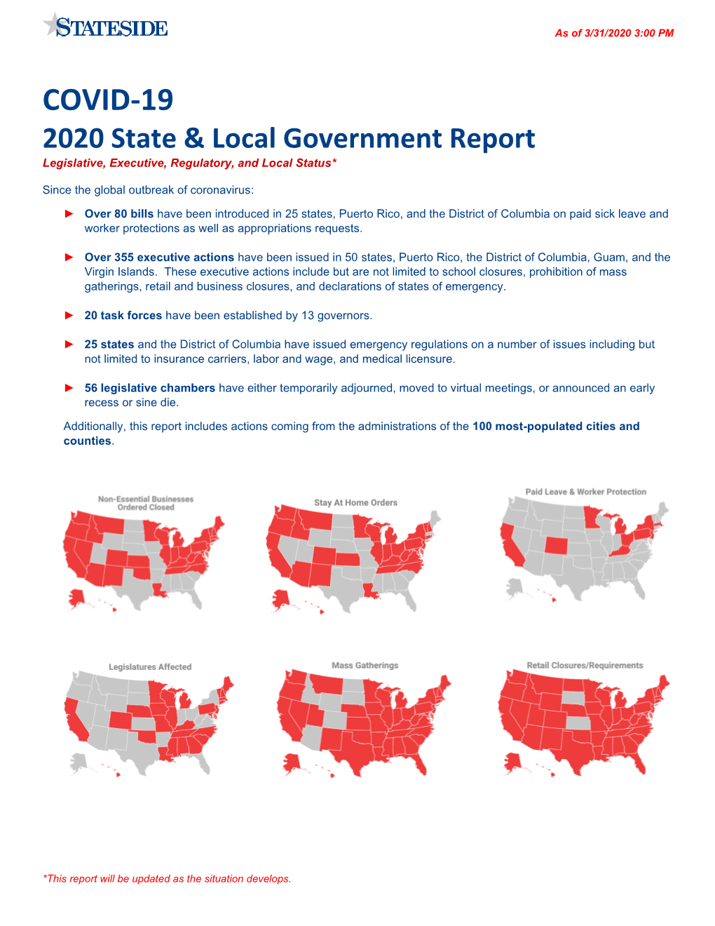 COVID-19 2020 State & Local Government Report