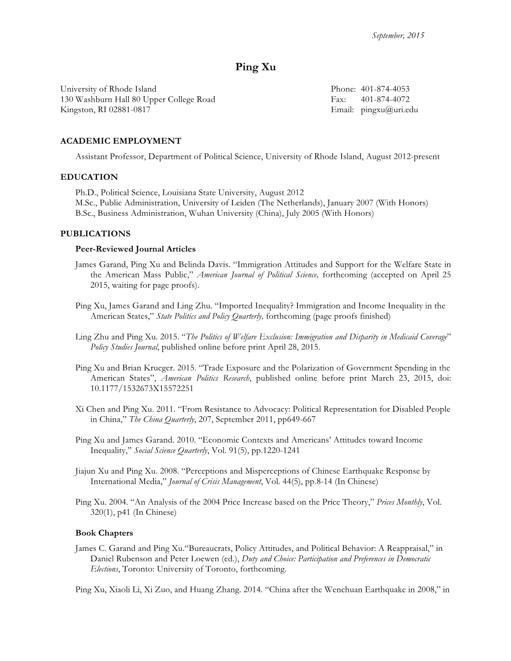 Download Curriculum Vitae (PDF)