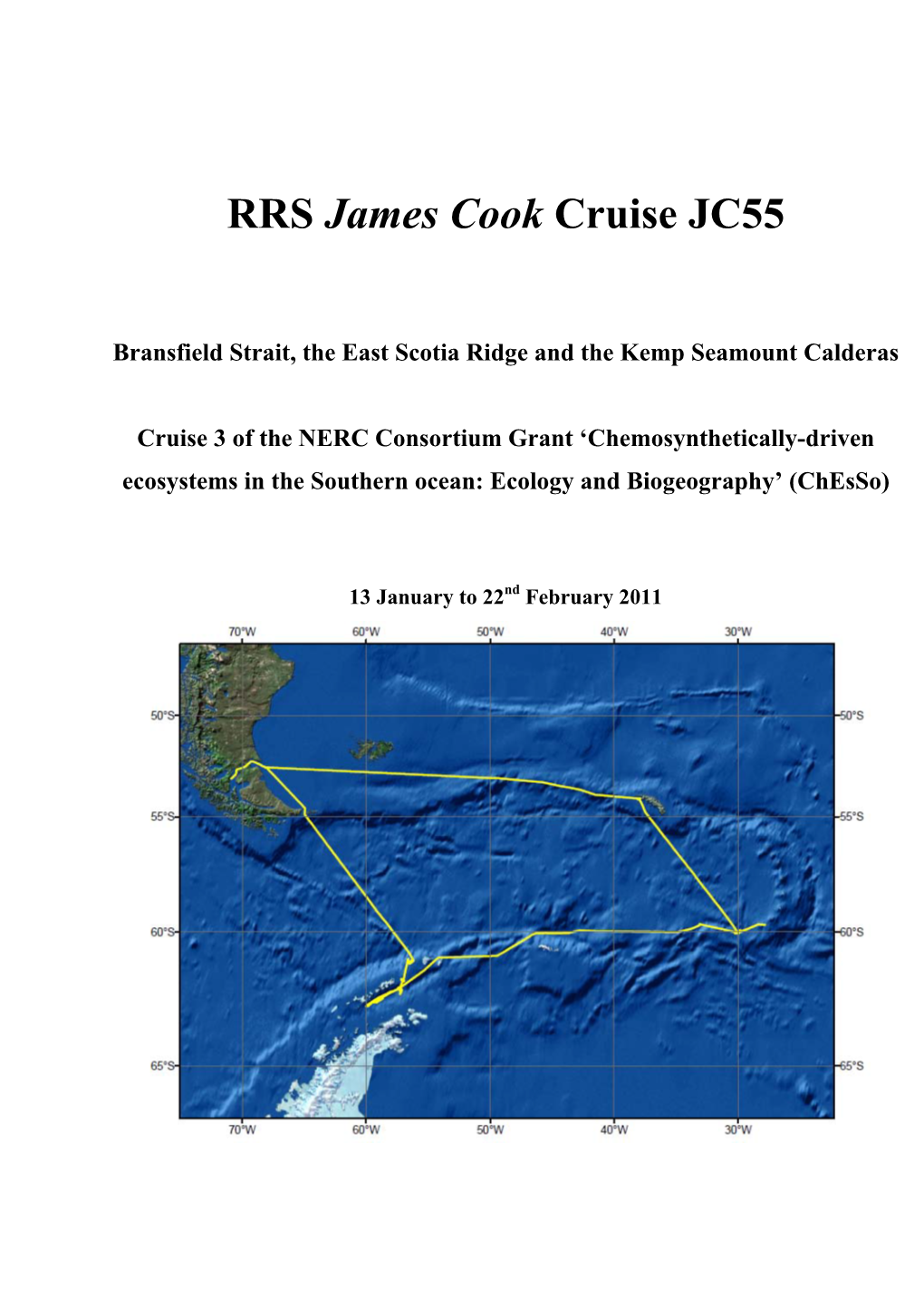 RRS James Cook Cruise JC55