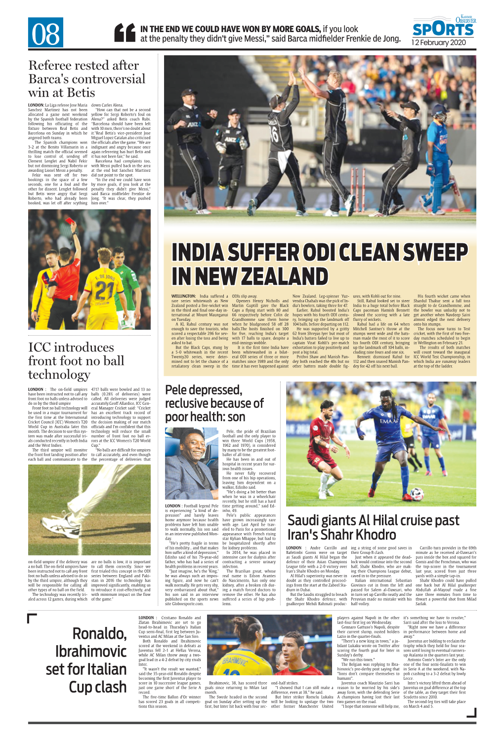 India Suffer Odi Clean Sweep in New Zealand