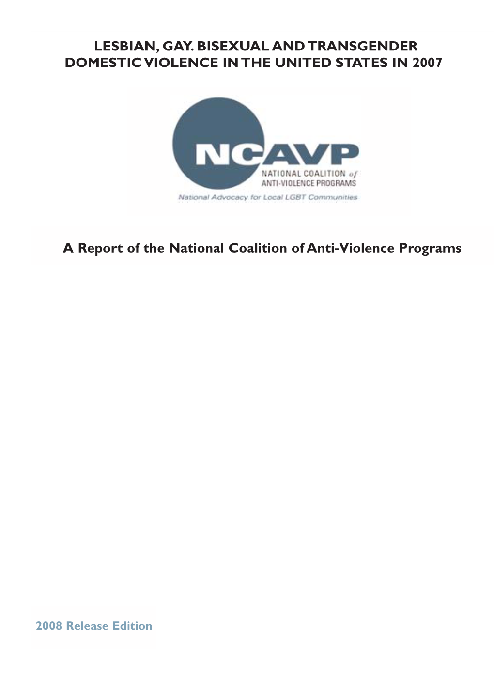 2007 National DV Report.Qxd