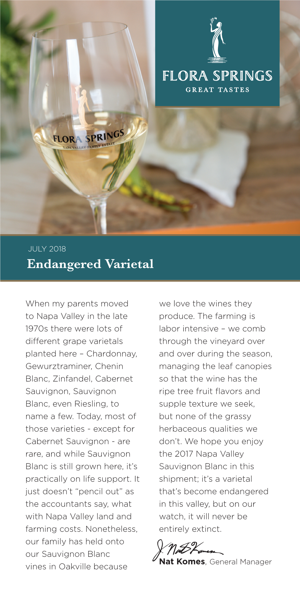 Endangered Varietal