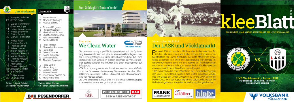 Der LASK Und Vöcklamarkt We Clean Water