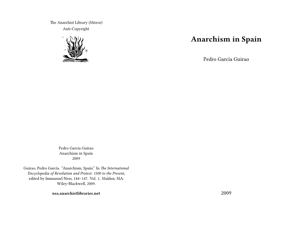 Anarchism in Spain