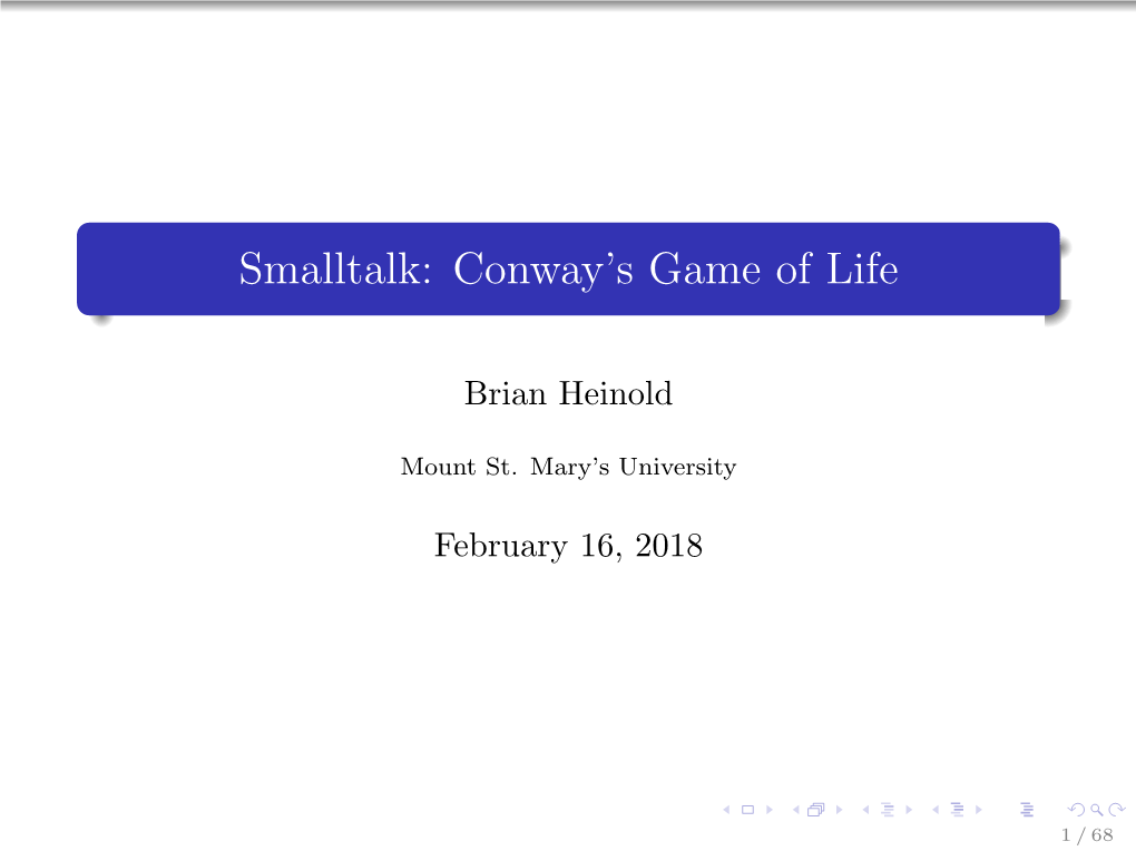 Conway's Game of Life