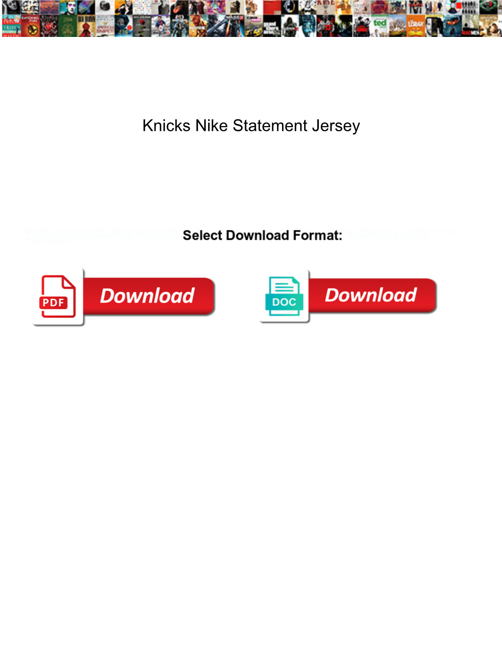 Knicks Nike Statement Jersey