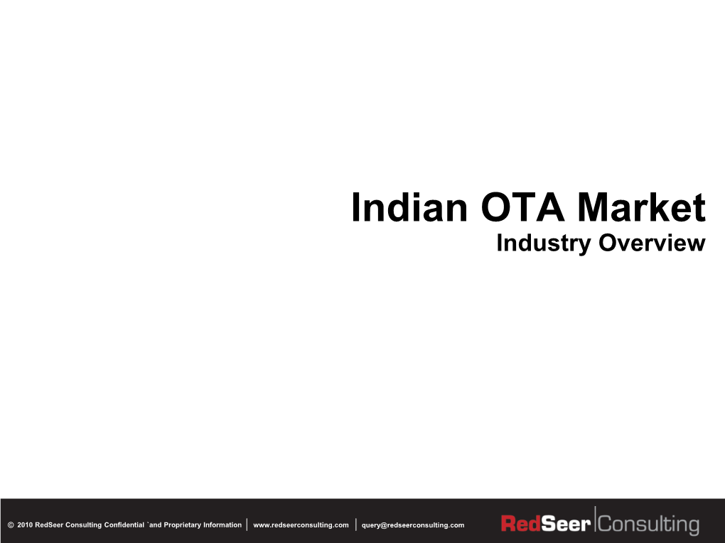 Indian OTA Market Industry Overview