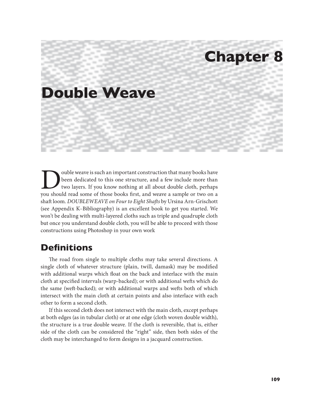 Chapter 8 Double Weave