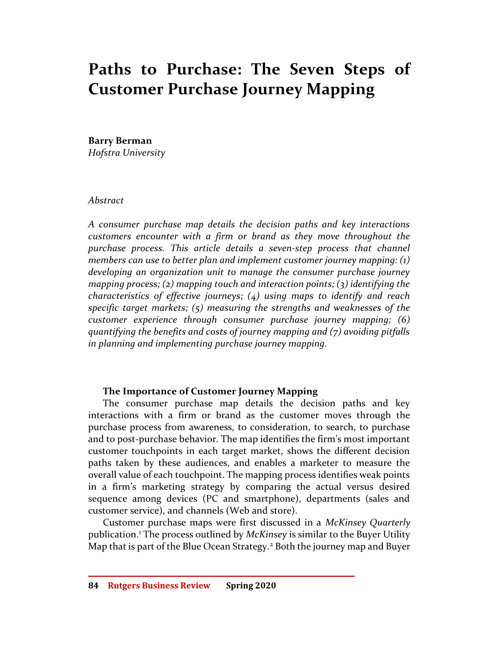 The Seven Steps of Customer Purchase Journey Mapping