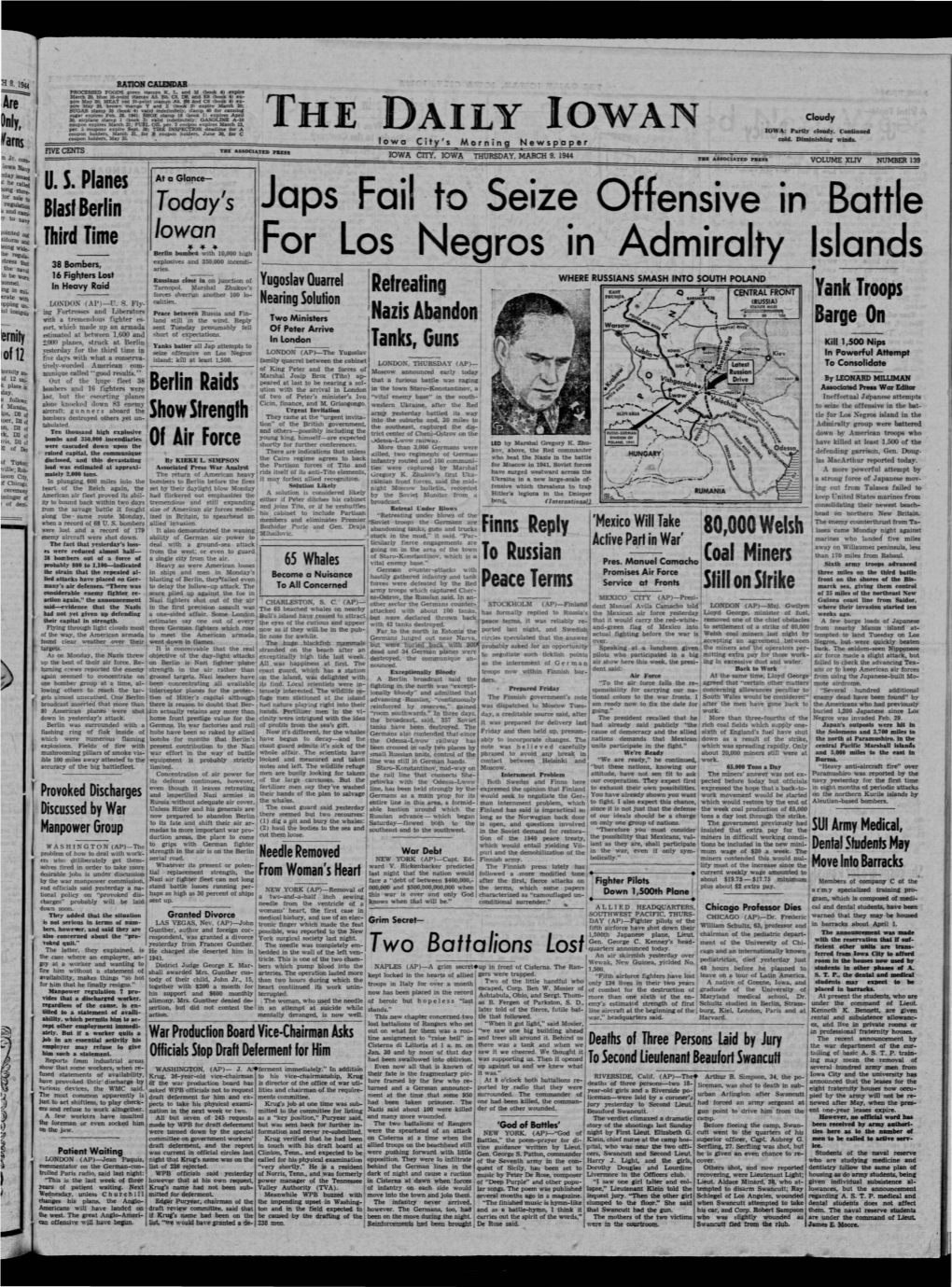 (Iowa City, Iowa), 1944-03-09