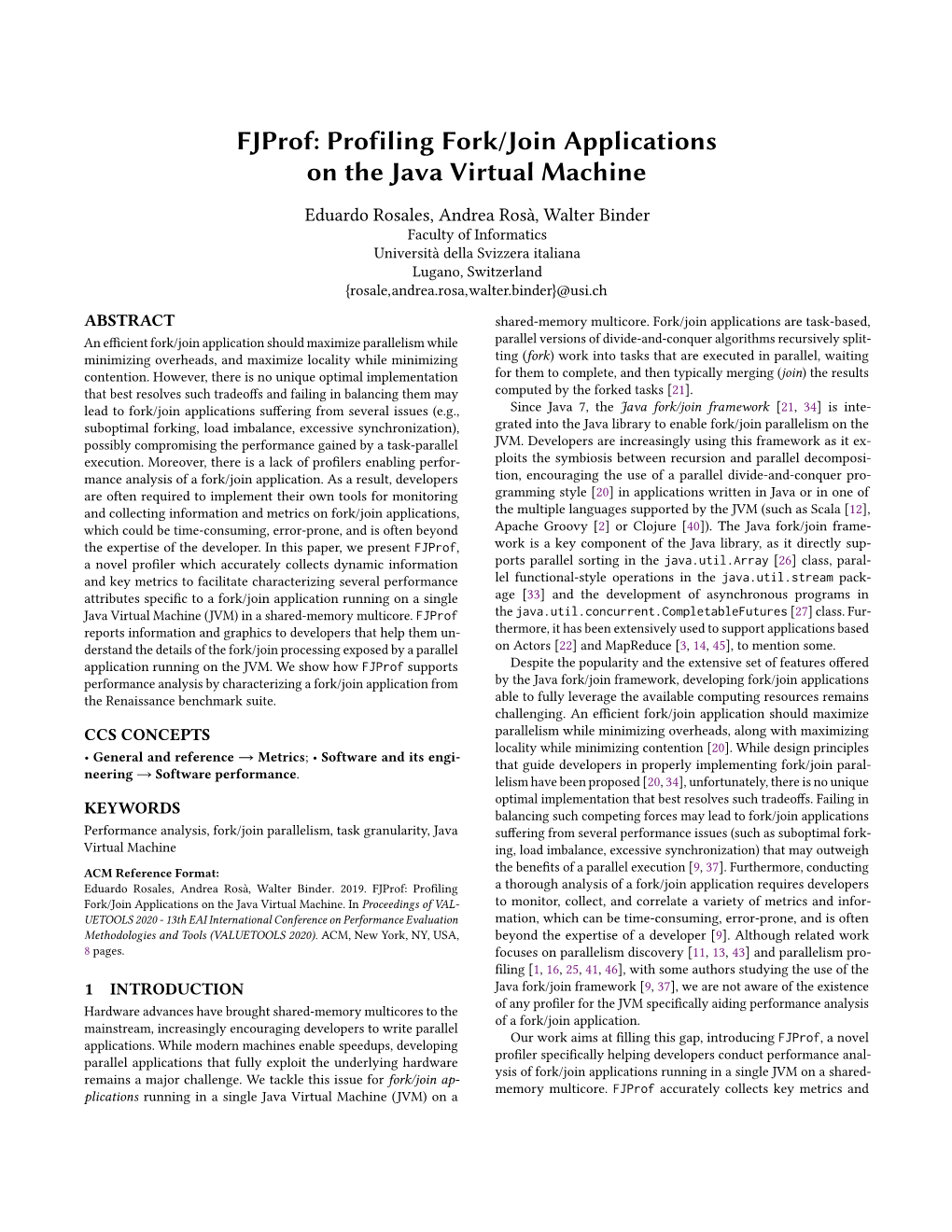 Fjprof: Profiling Fork/Join Applications on the Java Virtual Machine