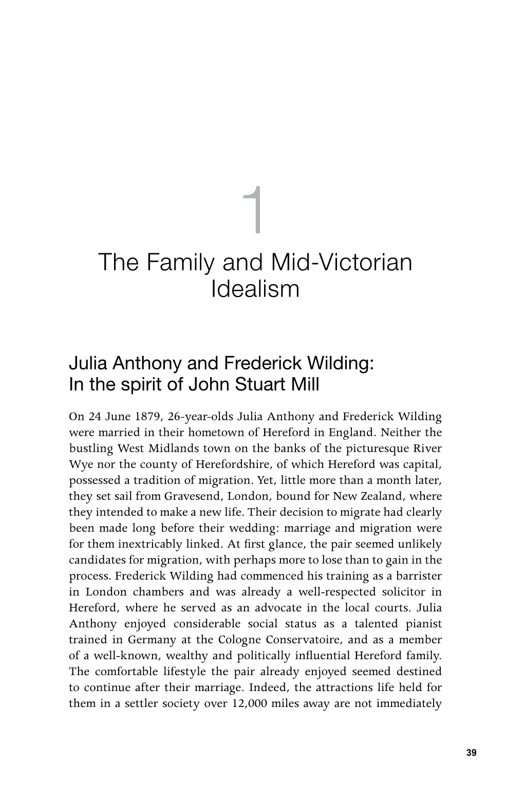 The Family and Mid-Victorian Idealism