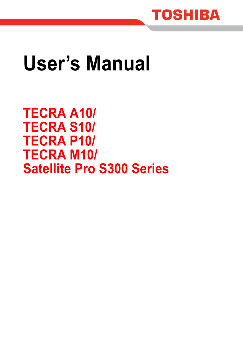 User's Manual (This Manual)