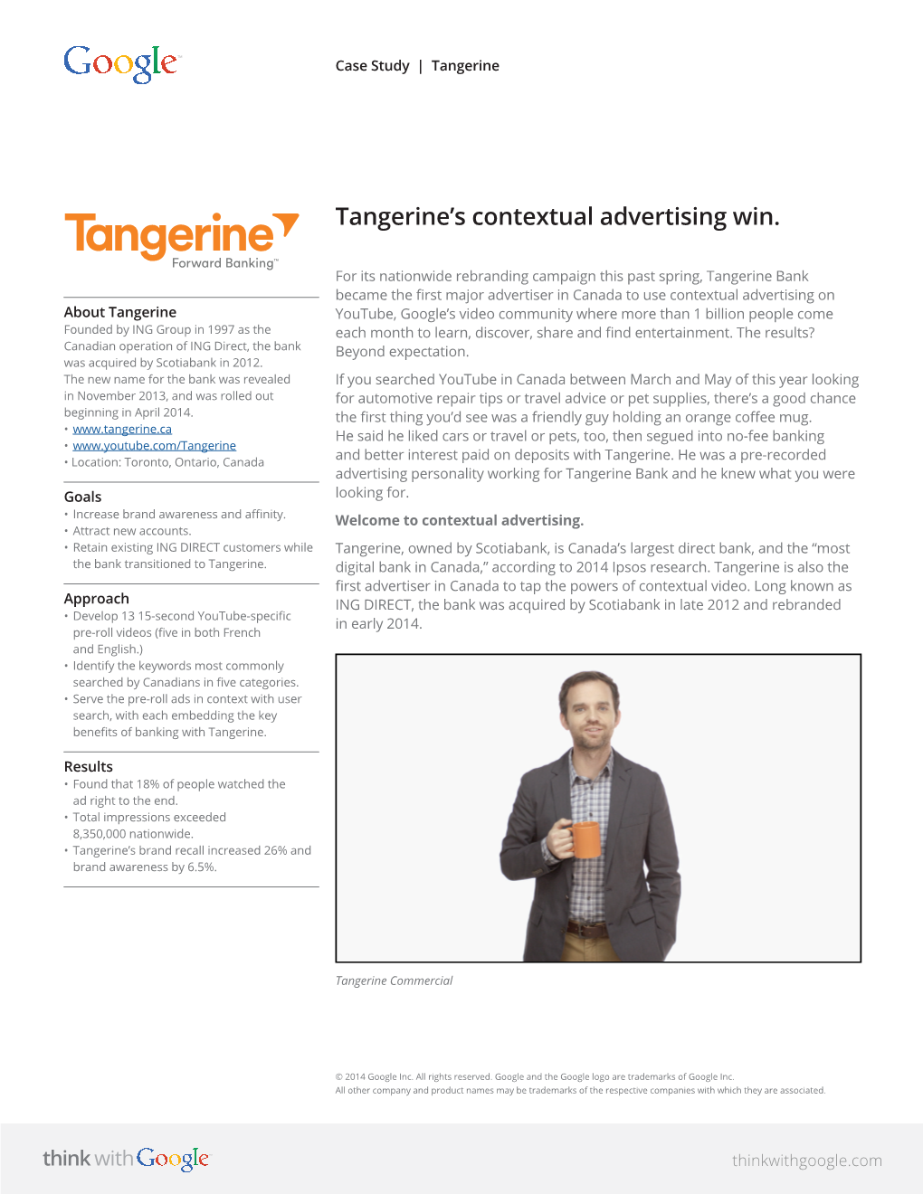 Tangerine's Contextual Advertising Win