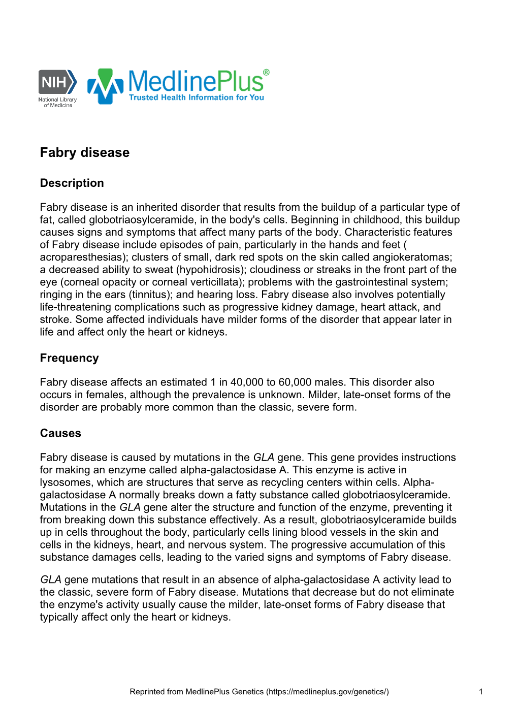 Fabry Disease