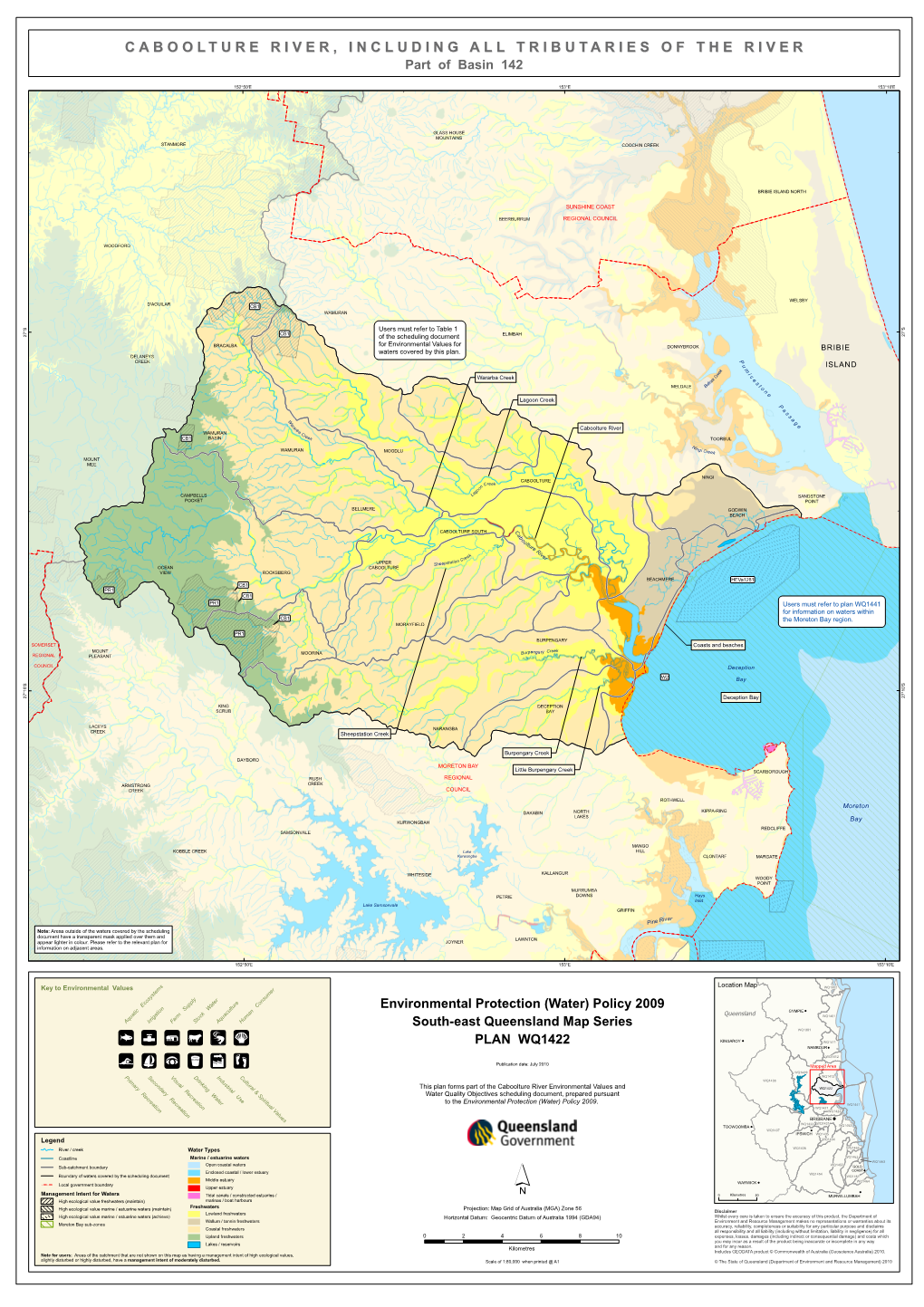 Caboolture River Environmental Values and Water Quality Objectives (Plan)