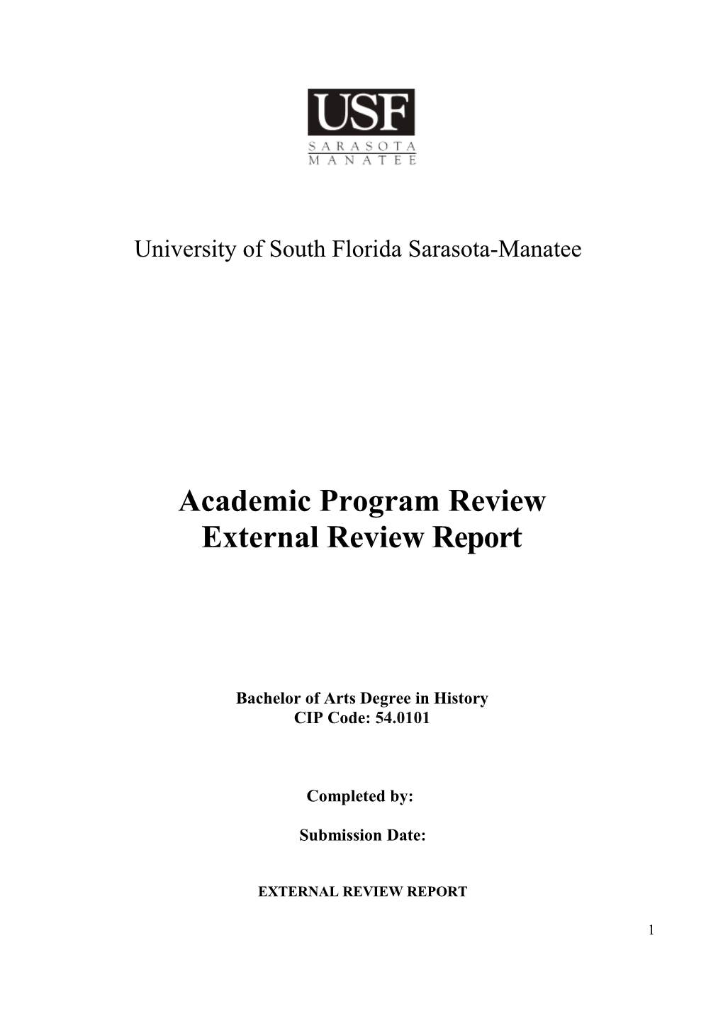 USF Sarasota-Manatee Academic Program Review