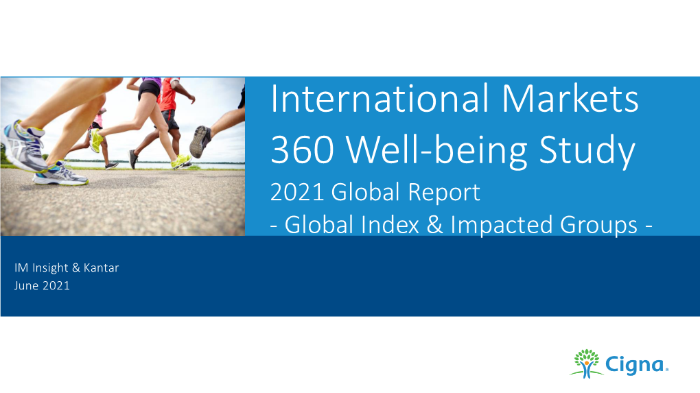 Health & Wellbeing Index, and Impacted Groups